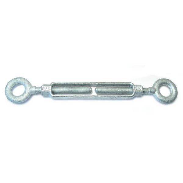 Midwest Fastener 1/2" x 6" Galvanized Steel Eye-Eye Turnbuckle 54623